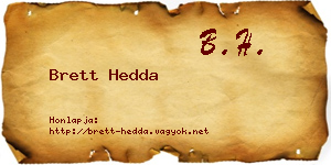 Brett Hedda névjegykártya